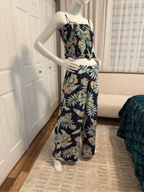 Roxy secred sister smoched top and wide leg pants